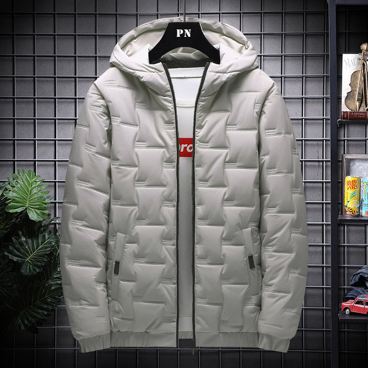 Discover the Warm Hooded Cotton Jacket for Men