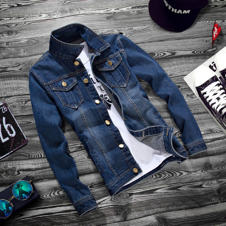 Fashion Lapel Men's Denim Jacket: The Ultimate Style Statement
