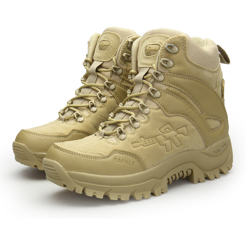 Experience the Great Outdoors with Our Men's Simple High-top Hiking Boots