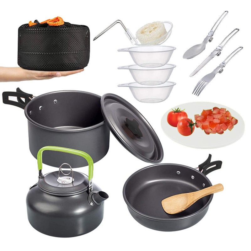 Discover the Ultimate Camping Experience with Our Camping Suit Pot Folding Mini Cookware