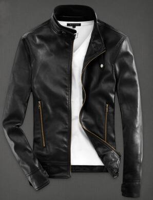 Elevate Your Style with Our Men PU Leather Jacket