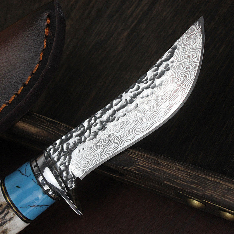 The Ultimate Outdoor Damascus Forged Hunting Knife