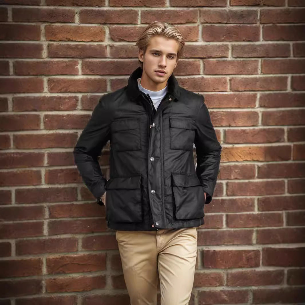 Fashion Solid Color Zipper Jacket