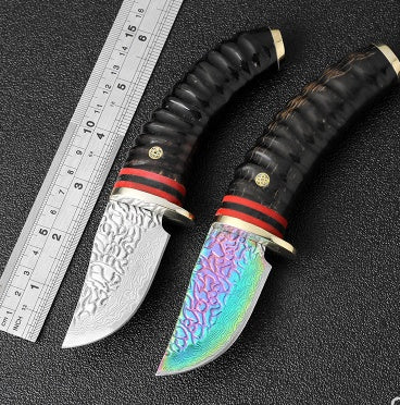 Hunting forged Damascus knife