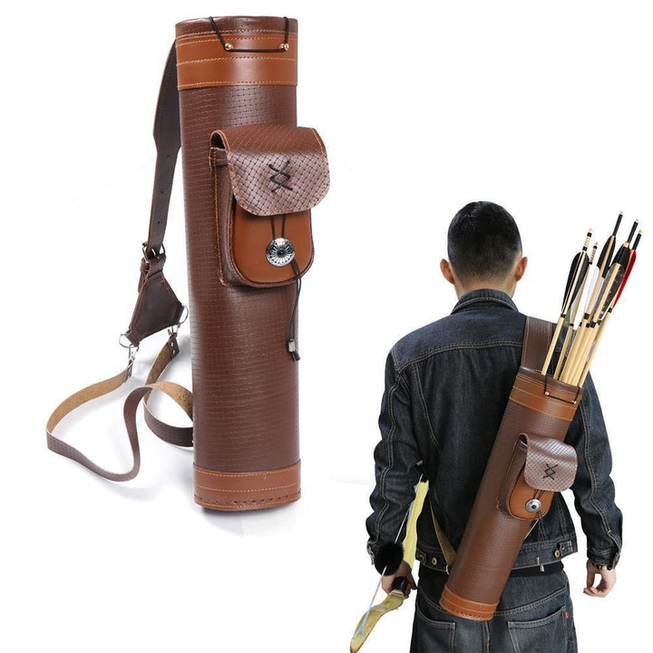 Traditional bow and arrow quiver