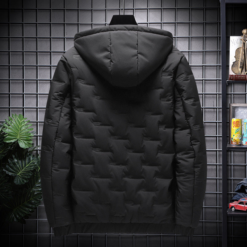 Warm Hooded Cotton Jacket Men