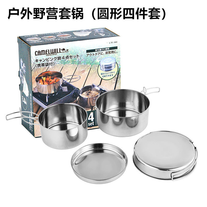 Outdoor Portable Cookware Pot Set