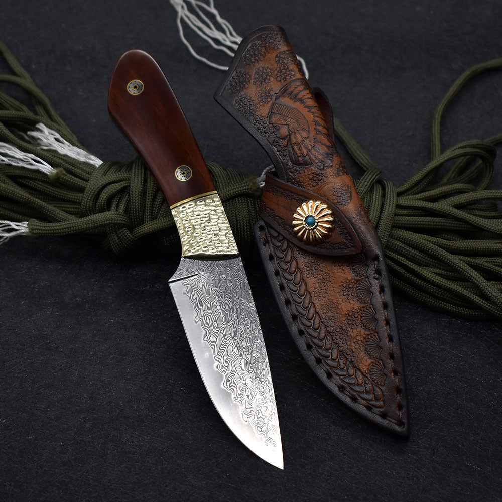 Small Straight Knife Camping Hunting