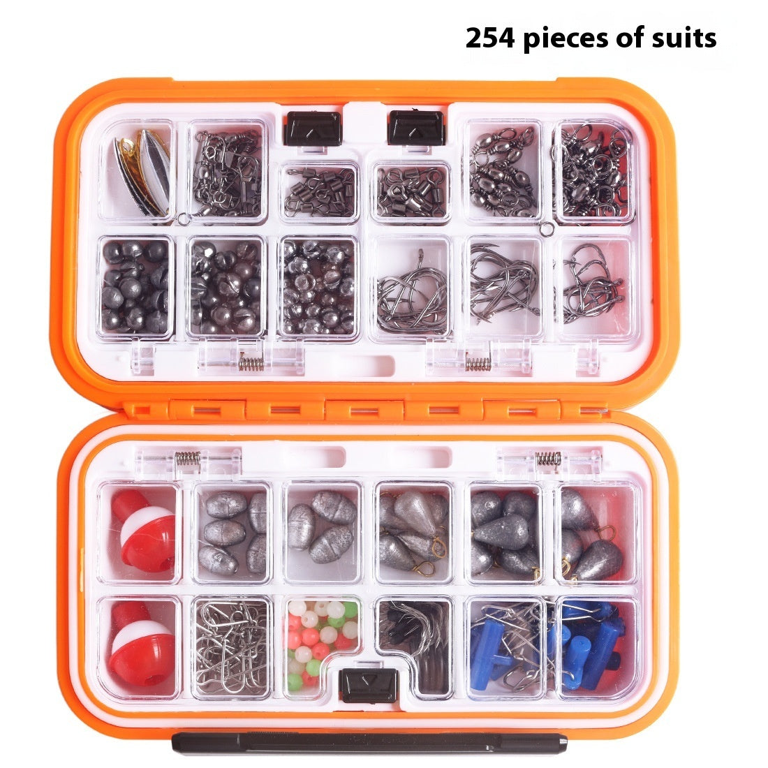 254 Pieces Waterproof Rock Fishing Accessories
