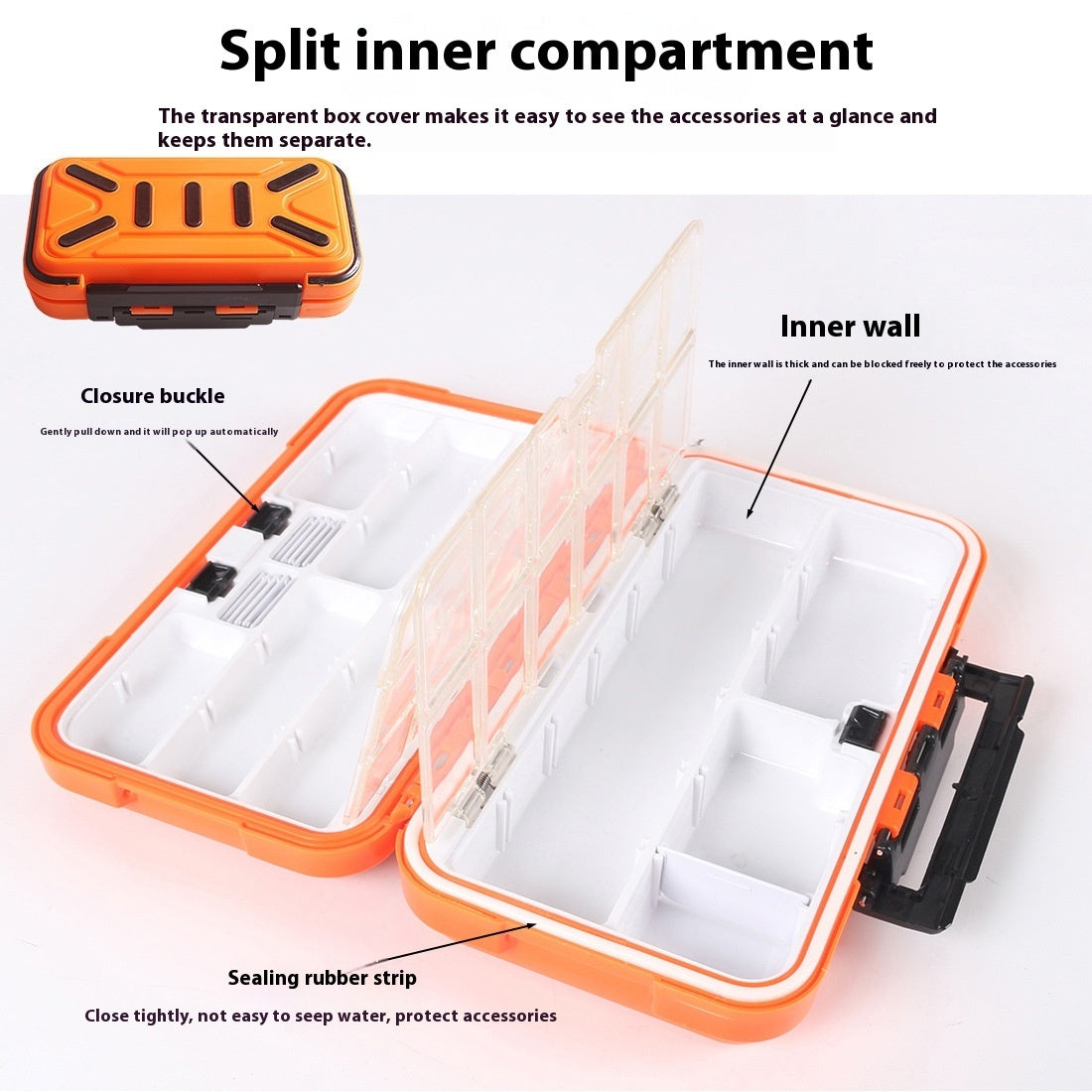 254 Pieces Waterproof Rock Fishing Accessories