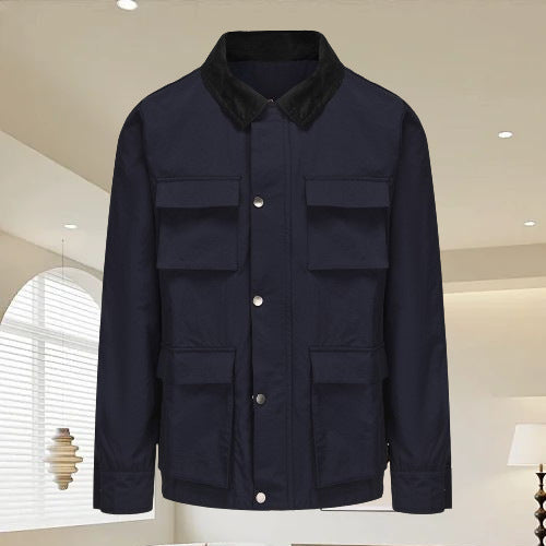 Fashion Solid Color Zipper Jacket