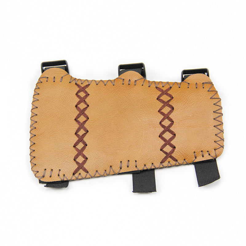 Leather 3-Strap Hunting Archery Arm Protector
