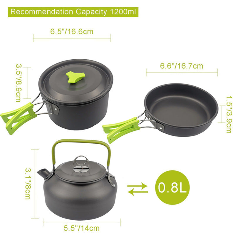 Camping Suit Pot Folding Mini Cookware – Rugged Path Gear