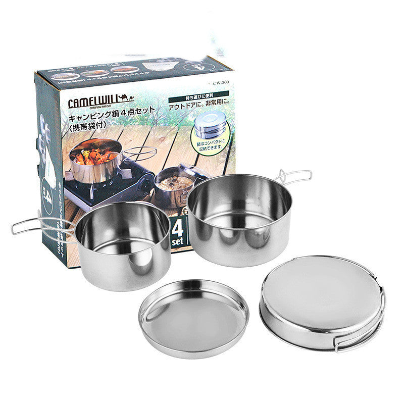 Outdoor Portable Cookware Pot Set