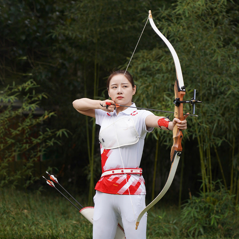 Wooden 48-inch Exercise Bow And Arrow