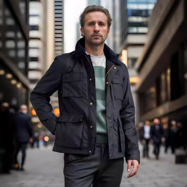 Fashion Solid Color Zipper Jacket